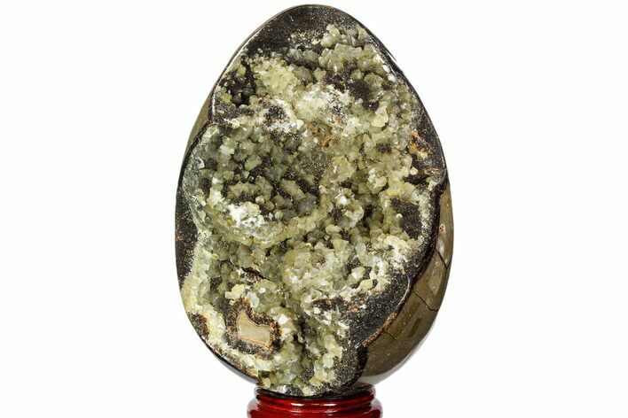 Bargain, Septarian Dragon Egg Geode - Yellow Calcite #107183